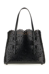 Black leather Mina 25  handbag -  | Wise