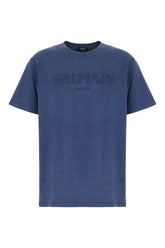 Denim blue cotton t-shirt -  | Wise