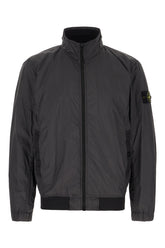 Charcoal nylon windbreaker -  | Wise
