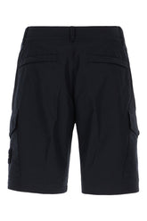 Midnight blue cotton bermuda shorts -  | Wise