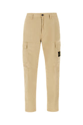 Beige stretch cotton pants -  | Wise