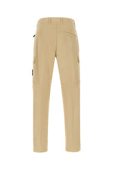 Beige stretch cotton pants -  | Wise