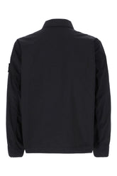 Navy blue stretch polyester jacket -  | Wise
