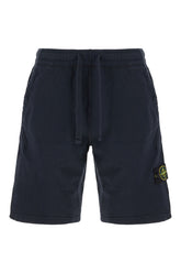 Midnight blue cotton bermuda shorts -  | Wise