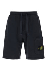 Black cotton bermuda shorts -  | Wise