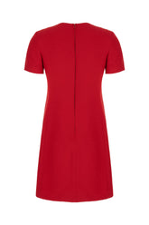 Red wool blend mini dress -  | Wise
