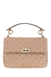 Antique pink nappa leather medium Rockstud Spike handbag -  | Wise