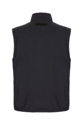 Giubbino smanicato reversibile in poliestere blu notte -  | Wise