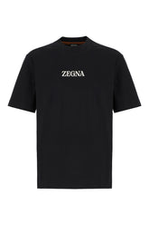 Black cotton t-shirt -  | Wise