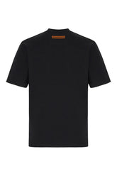 Black cotton t-shirt -  | Wise