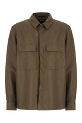 Chocolate linen shirt -  | Wise