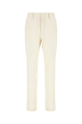 Ivory wool pants -  | Wise