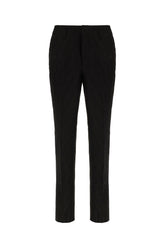 Black linen blend pants -  | Wise