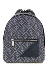Multicolor canvas and leather small Fendi Chiodo Diagonal backpack -  | Wise