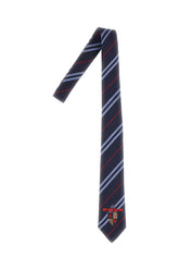 Embroidered silk tie -  | Wise