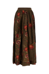 Printed viscose and cupro skirt -  | Wise