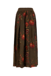 Printed viscose and cupro skirt -  | Wise
