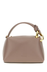 Dove grey leather small Corner handbag -  | Wise