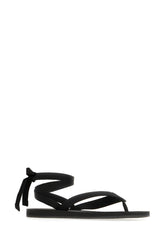 Black leather sandals -  | Wise
