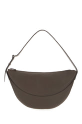 Dark brown leather Jouve shoulder bag -  | Wise