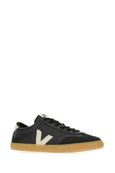 Black suede and fabric Volley sneakers -  | Wise