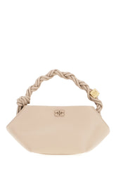 Powder pink synthetic leather mini Bou handbag -  | Wise