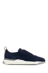 Navy blue suede sneakers -  | Wise