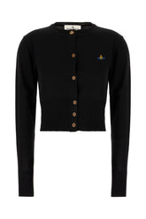 Black cotton cardigan -  | Wise