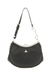 Black leather Charm Frame shoulder bag -  | Wise