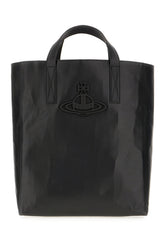 Black synthetic leather handbag -  | Wise