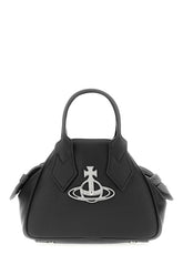 Black synthetic leather mini Yasmine handbag -  | Wise