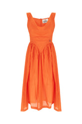 Abito in misto cotone arancione -  | Wise