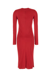 Red viscose dress -  | Wise