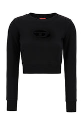 Black cotton blend sweatshirt -  | Wise