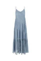 Powder blue lace slip dress -  | Wise