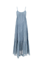 Powder blue lace slip dress -  | Wise