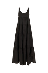 Black stretch cotton dress -  | Wise