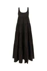 Black stretch cotton dress -  | Wise
