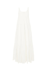 White stretch cotton dress -  | Wise