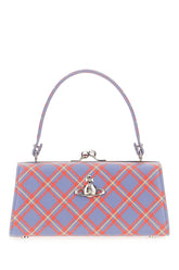 Printed synthetic leather Doll Frame handbag -  | Wise