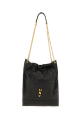 Black leather Pochon shoulder bag -  | Wise