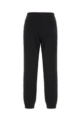 Pantalone jogging in cotone nero -  | Wise