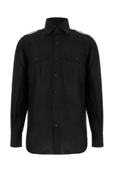 Black silk shirt -  | Wise