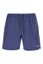 Navy blue stretch polyester swimming shorts -  | Wise