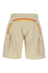 Beige cotton bermuda shorts -  | Wise