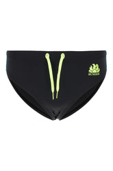 Black stretch nylon swimming brief -  | Wise