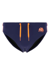 Navy blue stretch nylon swimming brief -  | Wise
