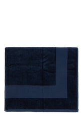 Navy blue terry fabric beach towel -  | Wise