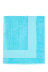 Turquoise terry fabric beach towel -  | Wise