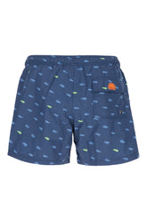 Printed polyester swimming shorts -  | Wise